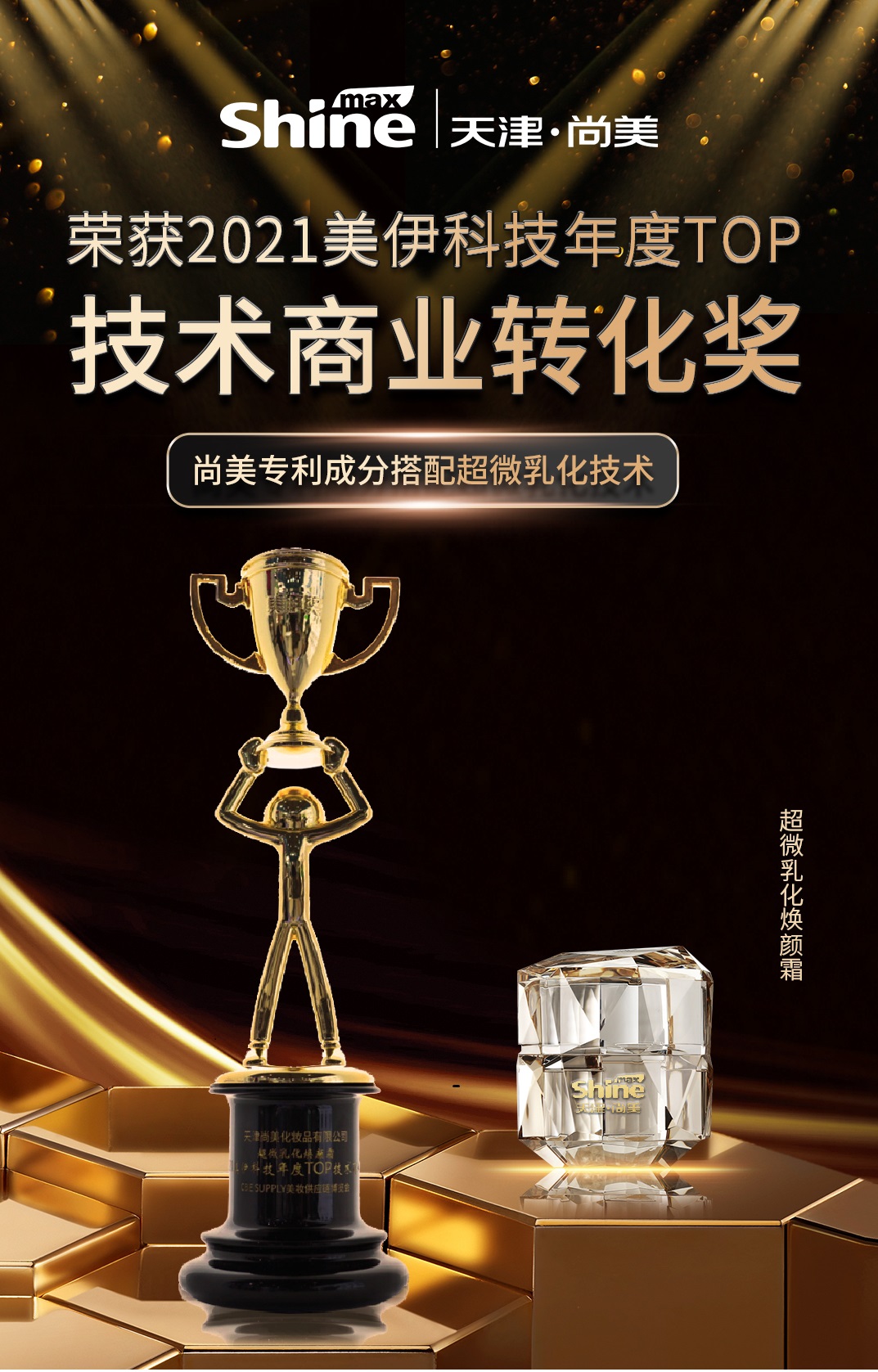 斩获“美妆奥斯卡”年度TOP技术商业转化奖，天津尚美究竟有多强？